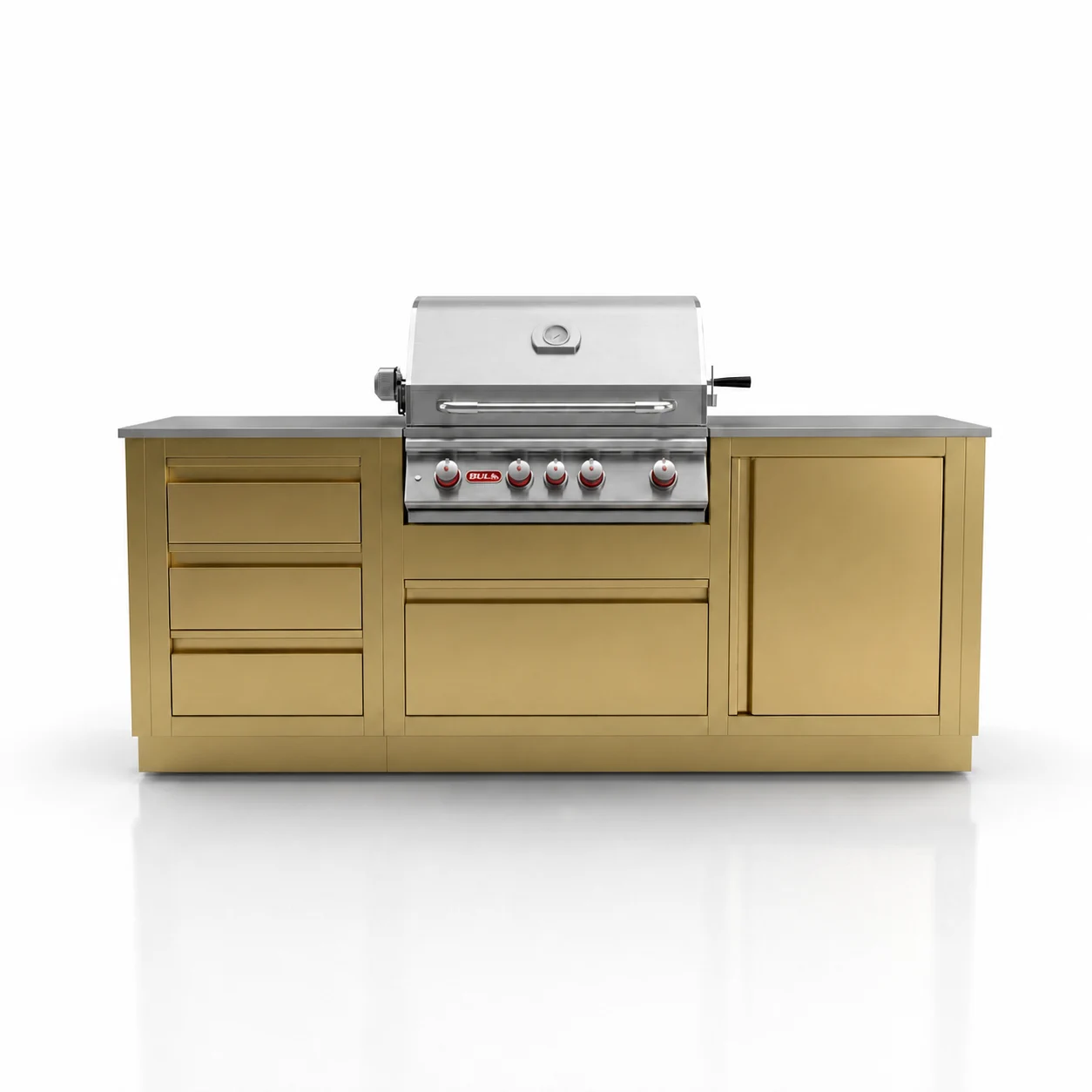 Гриль кухня Bull Angus 2.1м Blum — Золото