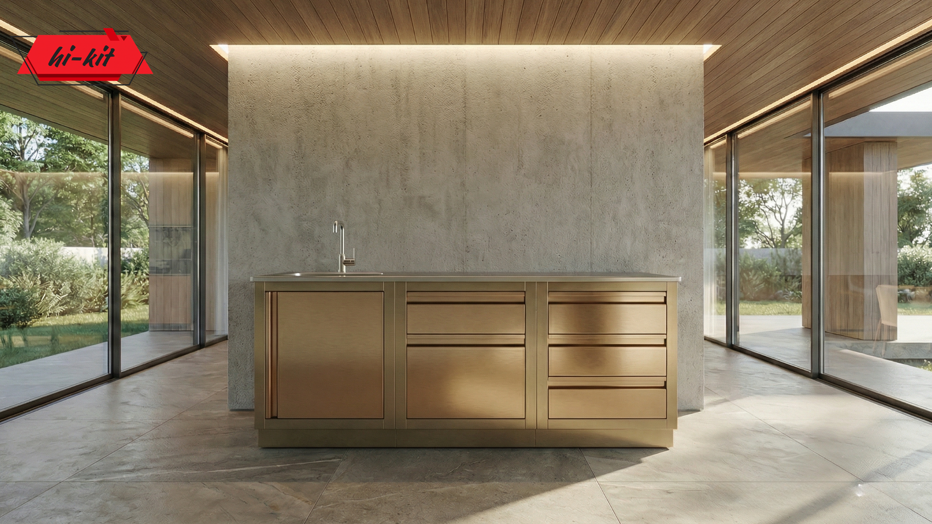 Уличная Кухня Gold 1.8м Blum