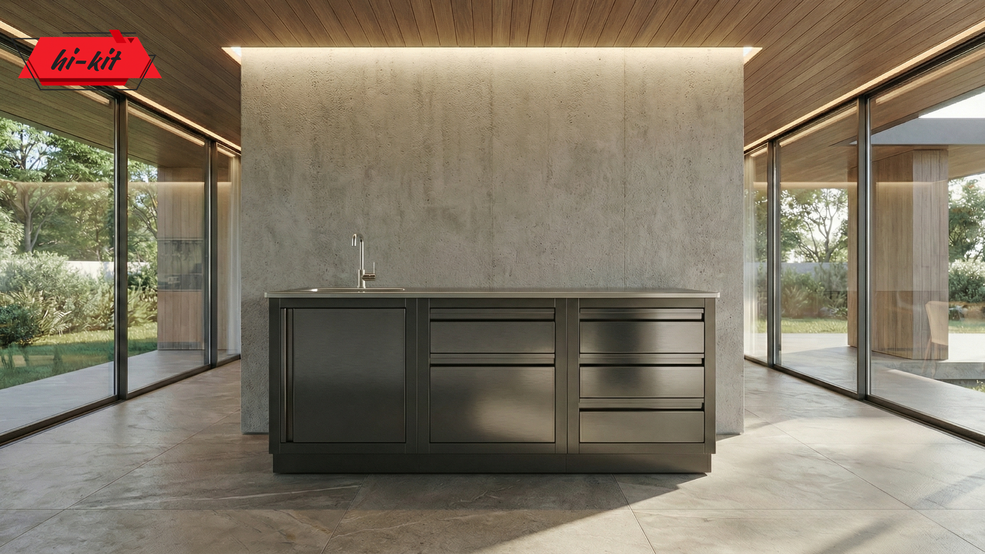 Уличная Кухня Black 1.8м Blum
