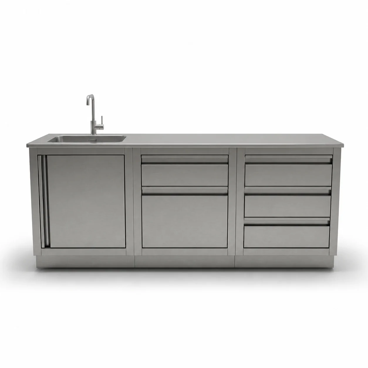 Модульные кухни Hi-Kit: Уличная Кухня N-N, 1.8м Blum