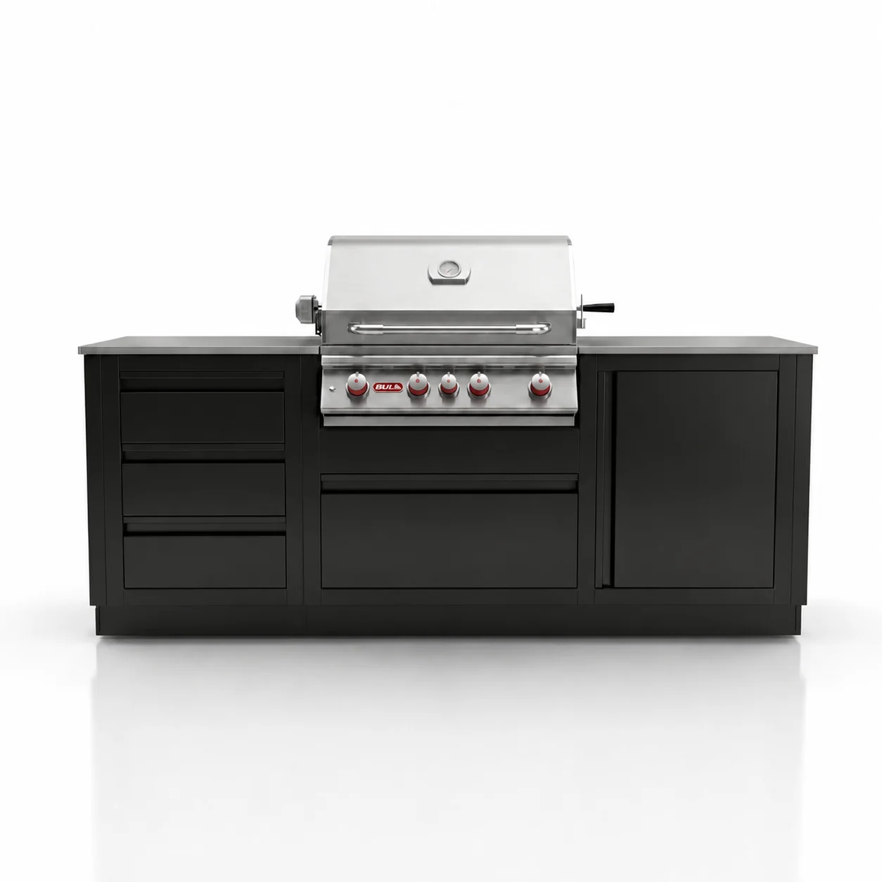 Гриль кухня Bull Angus 2.1м Blum — Чёрный