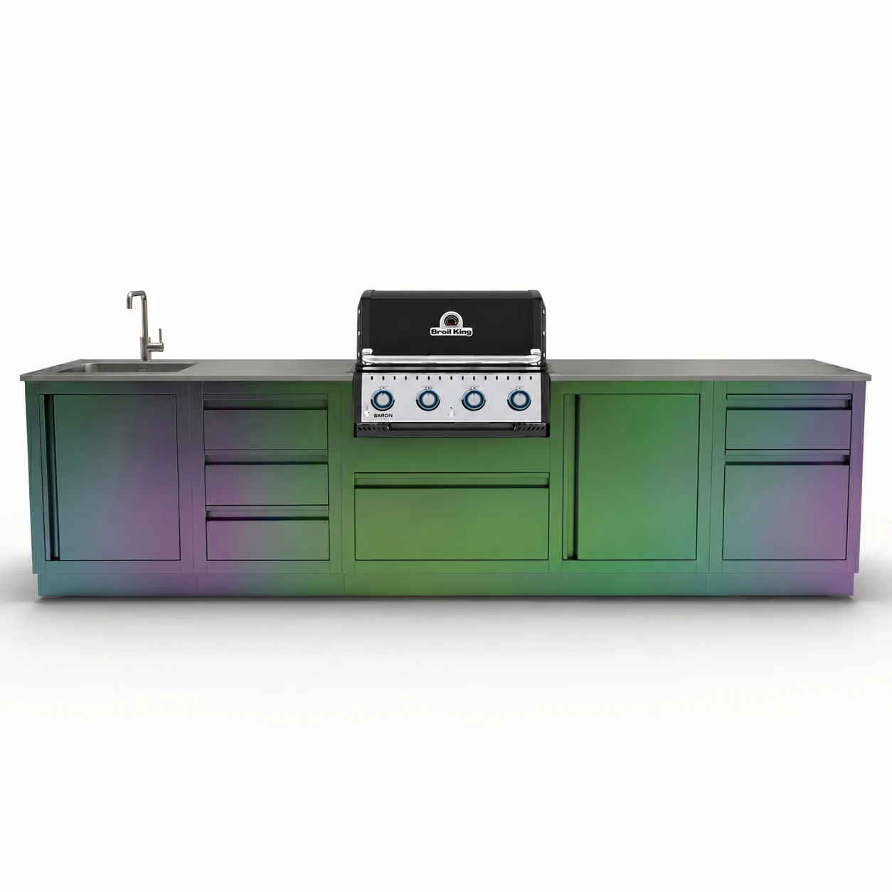 Гриль кухня Broil King Baron 420 3.3м Blum — Хамелеон