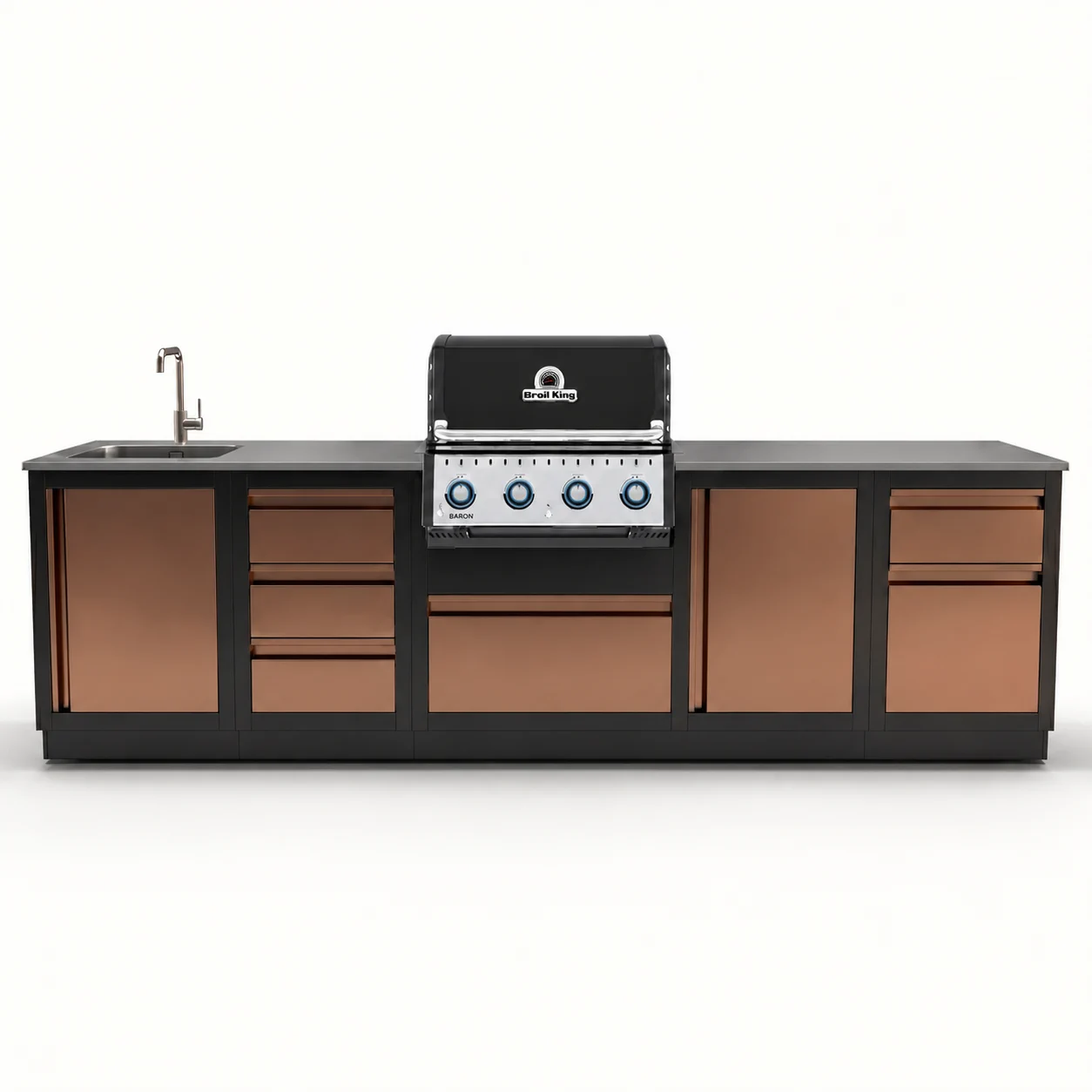 Гриль-кухни Hi-Kit: Гриль кухня Broil King Baron 420 3.3м Blum