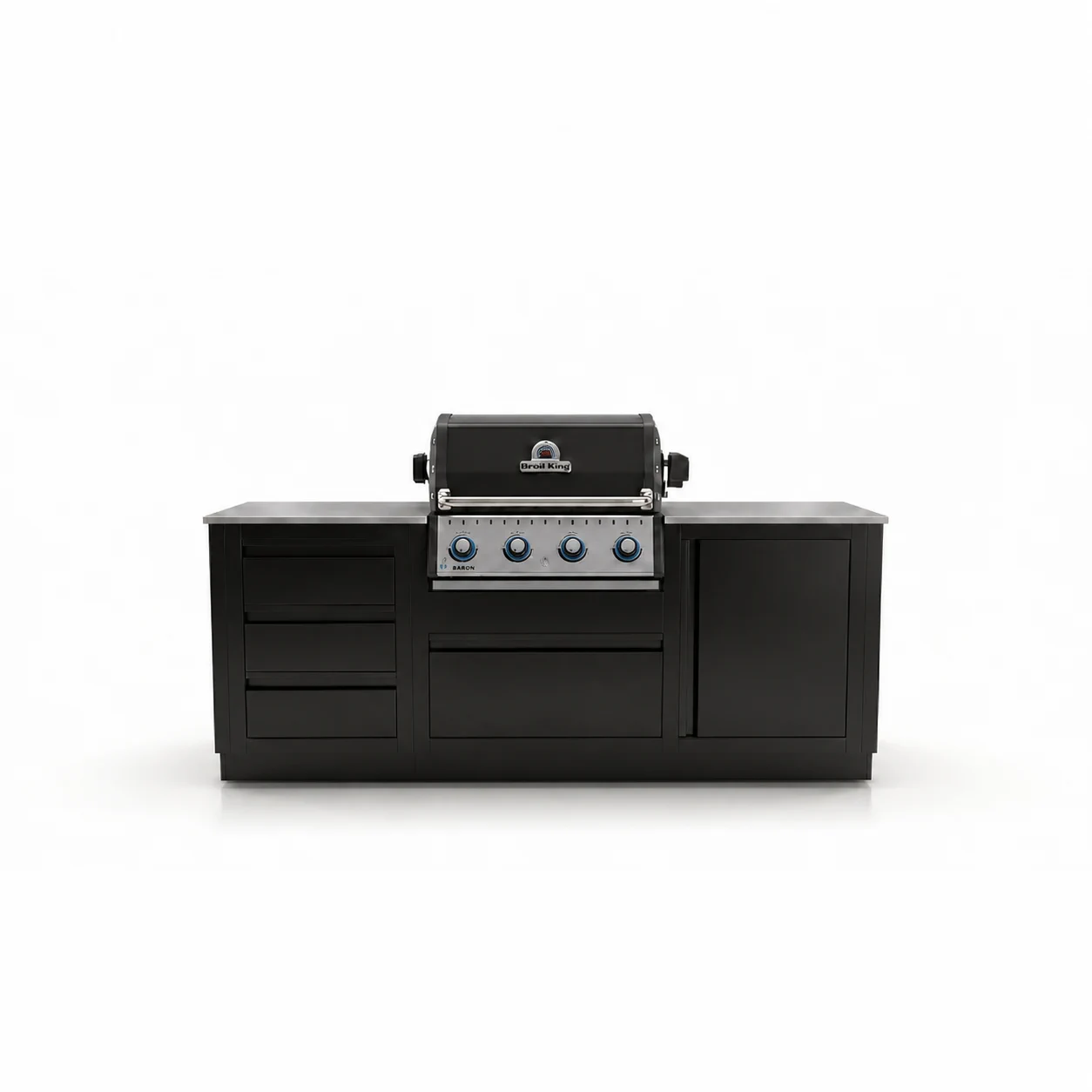Гриль кухня Broil King Baron 420 2.1м Blum — Чёрный