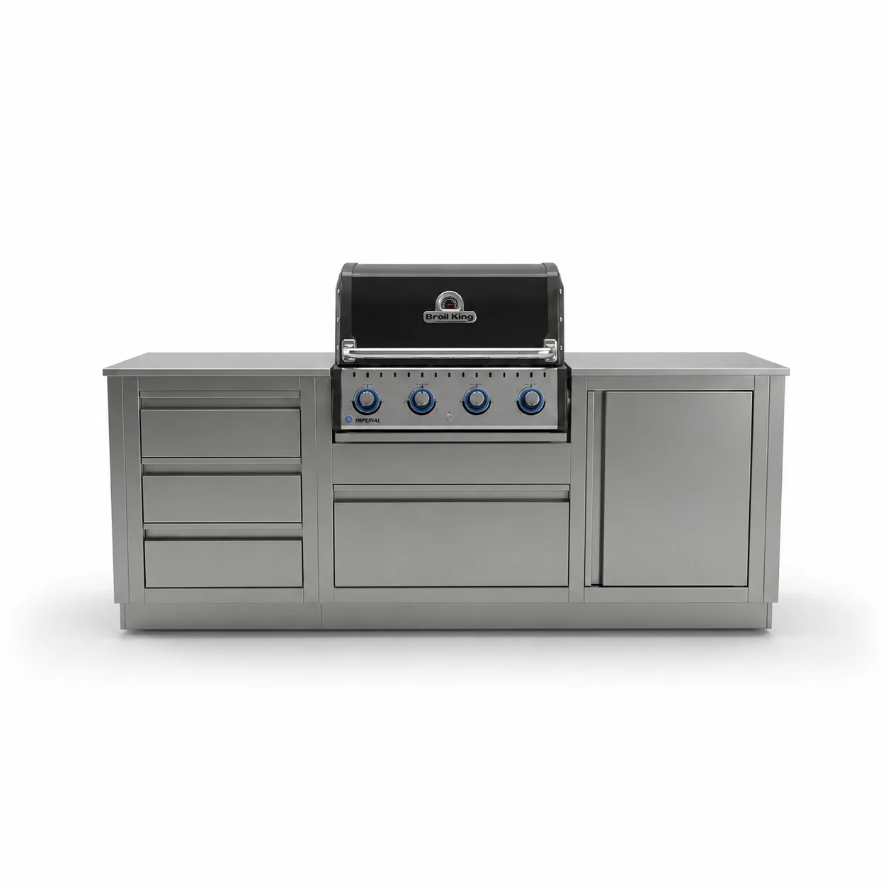Гриль кухня Broil King Baron 420 2.1м Blum — Серый