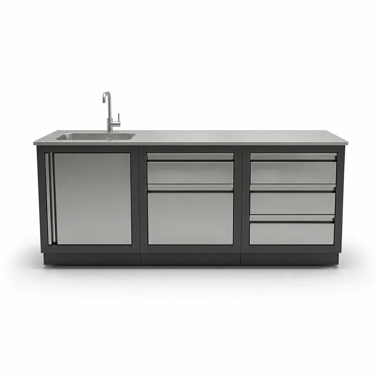 Модульные кухни Hi-Kit: Уличная Кухня P-N, 1.8м Blum