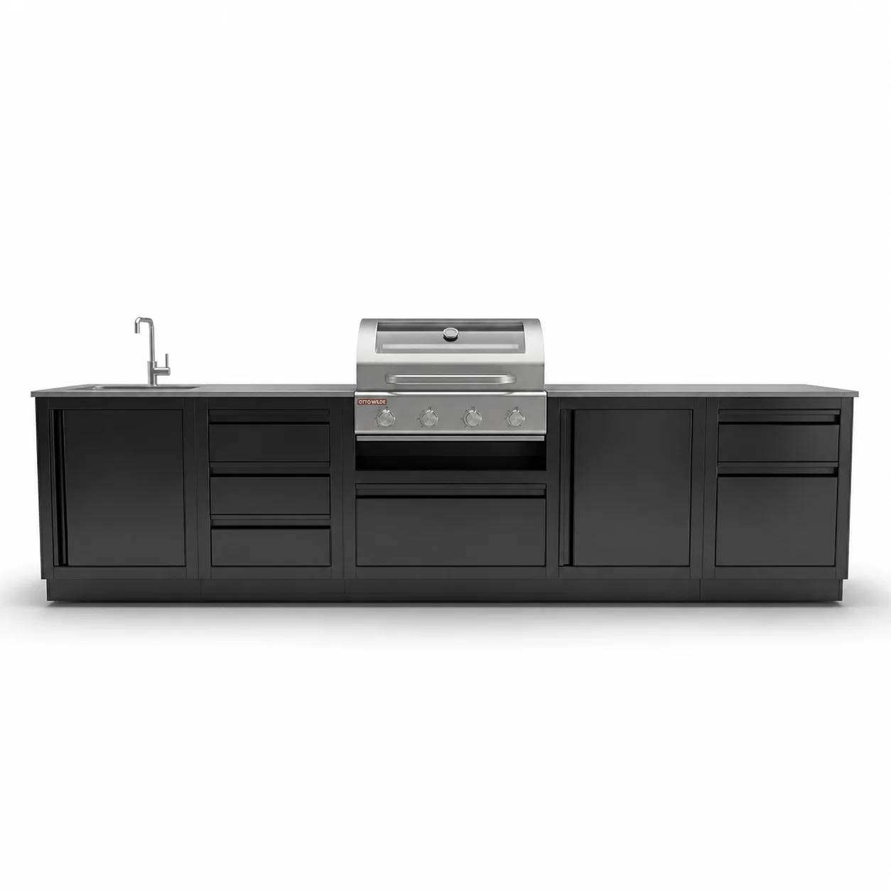 Гриль Кухня Ecl 4  3.365м Blum — Чёрный
